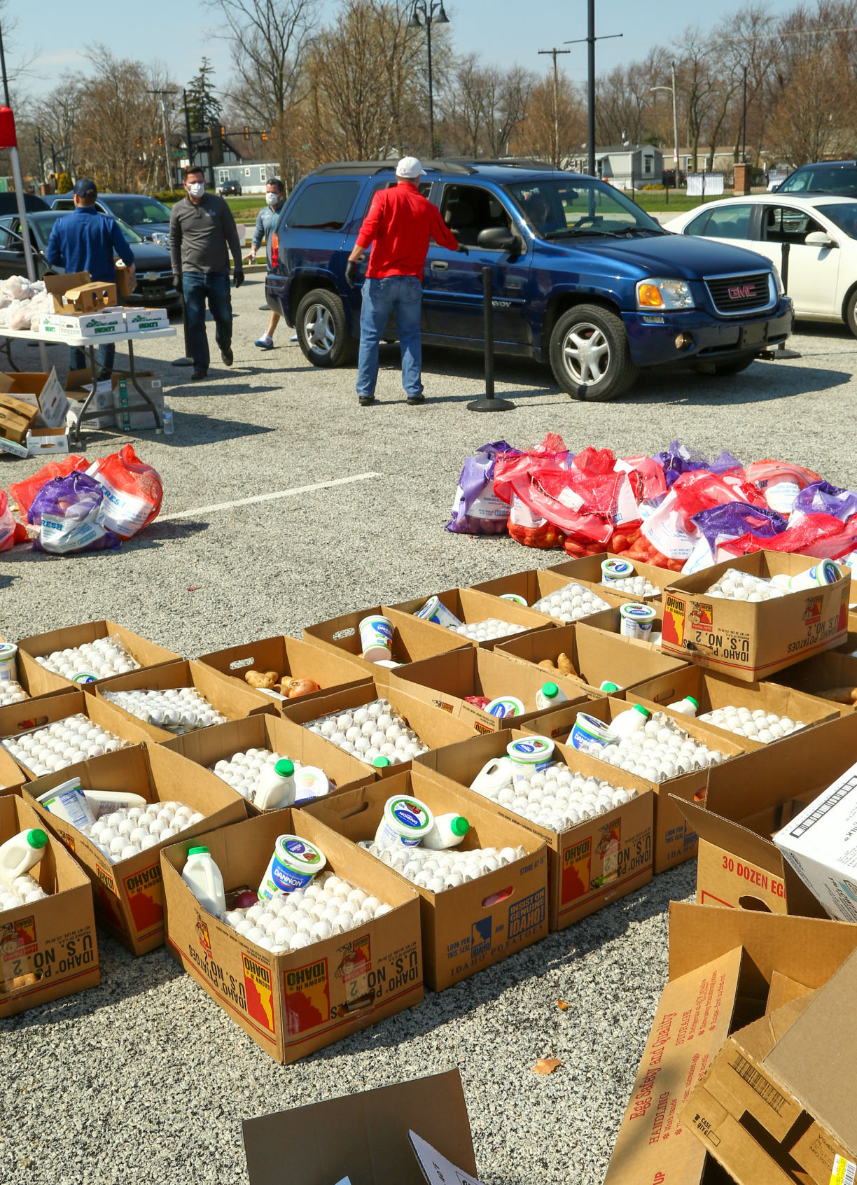 The City of Crown Point is partners with Sysco Chicago to offer a free drive-thru pantry